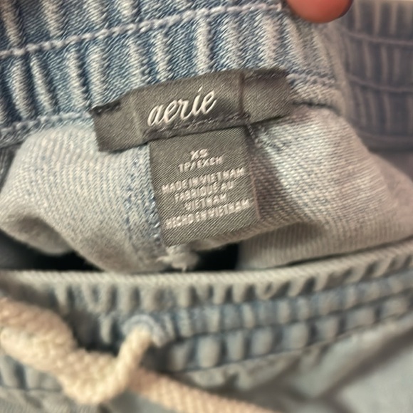 Bundle of 5 Aerie Denim Drawstring Shorts Size XS - Picture 2 of 8